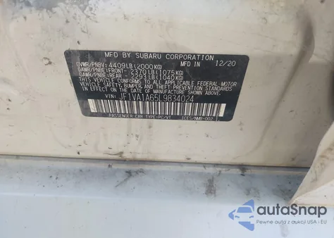 2020 Subaru Wrx из США, поврежденный, VIN JF1VA1A65L9834024